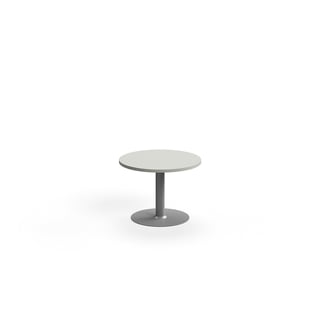 Coffee table VERTICUS, Ø700x500 mm, light grey/silver