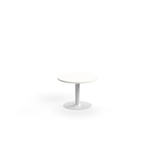 Soffbord VERTICUS, Ø700x500 mm, vit