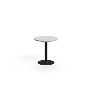 Bord VERTICUS, Ø700 H720 mm, lys grå/svart