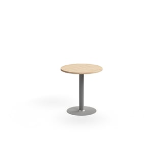 Bord VERTICUS, Ø700x720 mm, eg/sølv