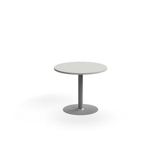 Bord VERTICUS, Ø900x720 mm, lysegrå/sølv