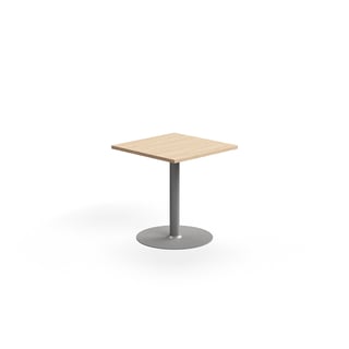 Bord VERTICUS, 700x700x720 mm, eg/sølv