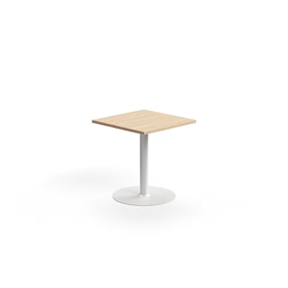 Pöytä VERTICUS, 700x700x720 mm, tammi/valkoinen