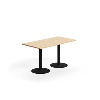 Galds VERTICUS, 1400x700x720 mm, ozols/melns