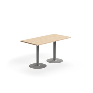 Bord VERTICUS, 1400x700x720 mm, eg/sølv