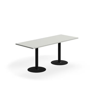 Tisch VERTICUS, 1800x700x720 mm, Hellgrau/Schwarz