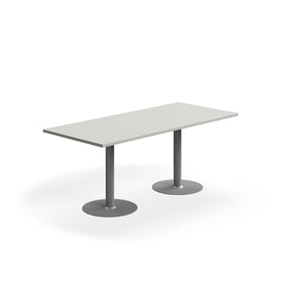 Galds VERTICUS, 1800x800x720 mm, gaiši pelēks/sudraba
