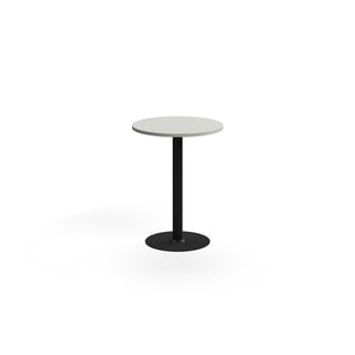Stół barowy VERTICUS, Ø700x900 mm, jasnoszary/czarny