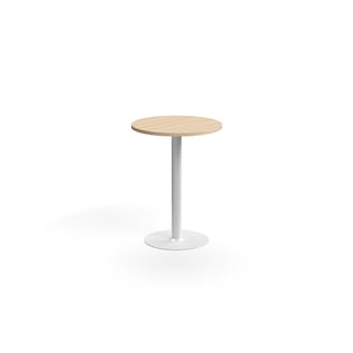 Stehtisch VERTICUS, Ø700x900 mm, Eiche/Weiß