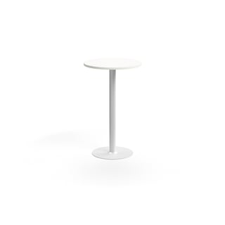 Barbord VERTICUS, Ø700x1100 mm, vit