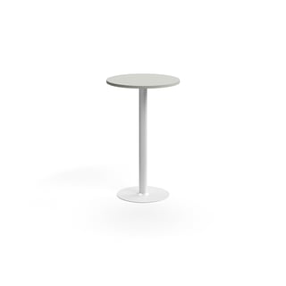 Stehtisch VERTICUS, Ø700x1100 mm, Hellgrau/Weiß