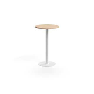 Barbord VERTICUS, Ø700x1100 mm, eg/hvid