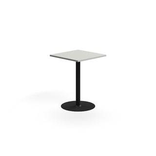 Barski sto VERTICUS, 700x700x900 mm, svetlo siva/crna