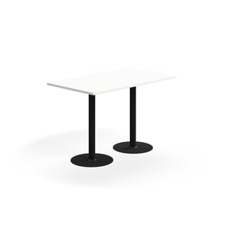Ståbord VERTICUS, L1400 B800 H900 mm, hvit/svart