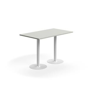 Barska miza VERTICUS, 1400x800x900 mm, svetlo siva/bela