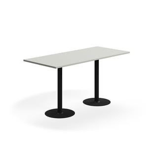Stehtisch VERTICUS, 1800x800x900 mm, hellgrau/schwarz