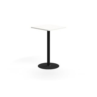 Barbord VERTICUS, 700x700x1100 mm, vit/svart