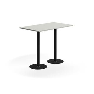 Barbord VERTICUS, 1400x800x1100 mm, svart/ljusgrå