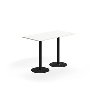 Barbord ALVA, 1400x700x900 mm, högtryckslaminat, svart/vit