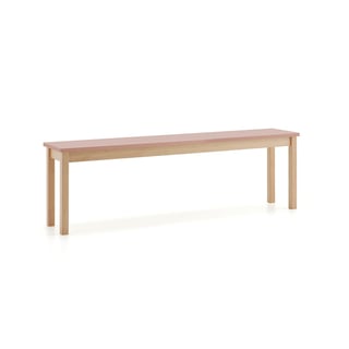 Sittebenk ZET, 1800x440mm, mørk rosa