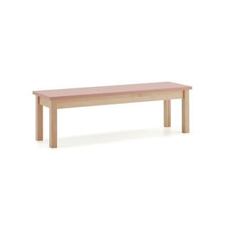 Sittebenk ZET, 1200x360mm, mørk rosa