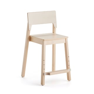 Tall children's chair LOVE, H 500 mm, birch, birch laminate