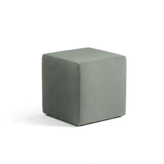 Sittpuff CASUAL, 500x500 mm, tyg CURA gröngrå
