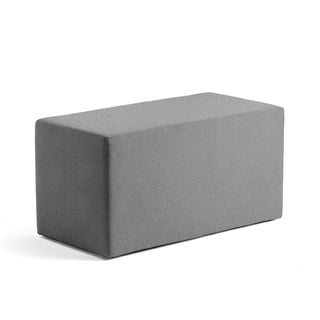 Sittpuff CASUAL, 1000x500 mm, tyg CURA antracitgrå
