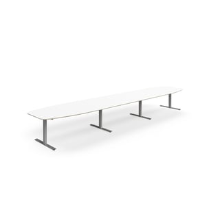 Konferencijski stol NOVUS, 5600x1200 mm, siva/bijela