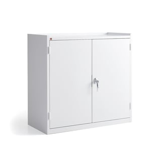 Kovová skriňa SERVE, 900x950x450 mm, biela