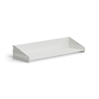 Skohylle ENTRY, uten avdelere, B900 mm, hvit, RAL 9003