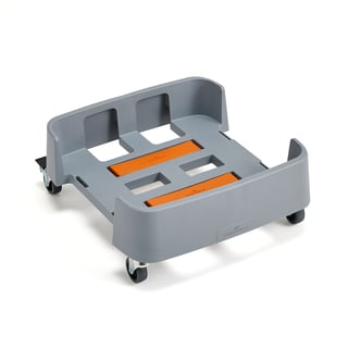 Jätteiden lajitteluvaunu OLIVER, 1x90 l, 180x540x480 mm