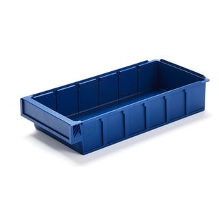 Aufbewahrungsbox DETAIL, passend für 5 Trennwände, 400x188x80 mm, blau