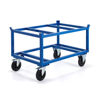 Pallevogn FRAME, 500 kg, L1200 B800 H795 mm, med brems