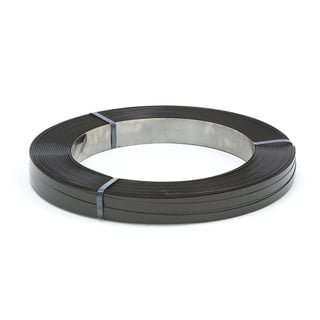 Steel banding strip, 19x0.5mm, mill wound, 670 m