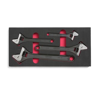 Adjustable wrench set 4-piece