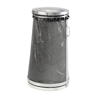 Galvanised litter bin, Ø 540x1000 mm