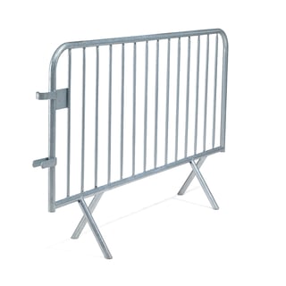 Crowd barrier, L 1980 mm, galvanised