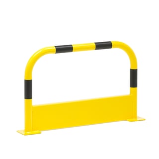 Traffic barrier, straight, L 1000 mm, yellow-black