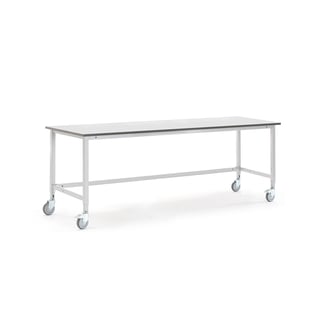 Mobile workbench MOTION, 2000x800 mm, grey