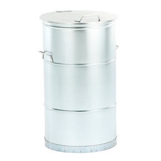 Solvent rag bin LISTON, Ø 475x780 mm, 115 L, galvanised