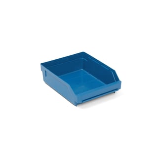 Magazijnbakken REACH, 300 x 240 x 95 mm, 4,7 l, blauw