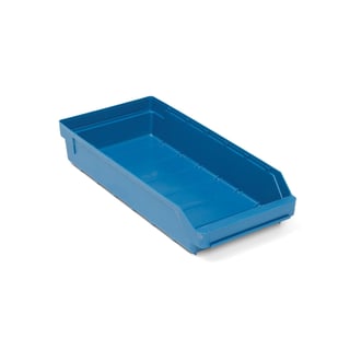 Magazijnbakken REACH, 500 x 240 x 95 mm, 8,4 l, blauw