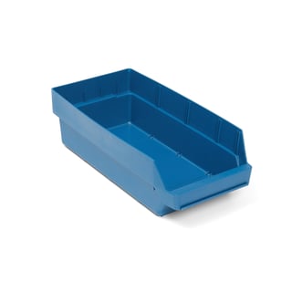 Magazijnbakken REACH, 500 x 240 x 150 mm, 13,2 l, blauw