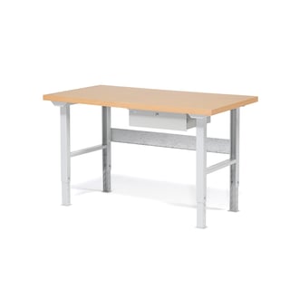 Paket: Arbetsbänk ROBUST, 1500x800 mm, 1 bänklåda