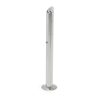 Stainless cigarette bin JAMES, free-standing, Ø 76x920 mm