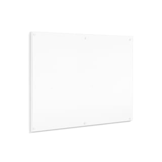 Frameless whiteboard, 1779x1176 mm, white edging