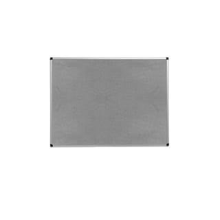 Notice board MARIA, 900x600 mm, grey, alu frame