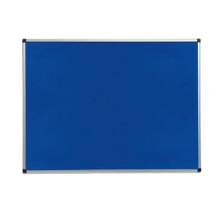 Notice board MARIA, 1200x900 mm, blue, alu frame