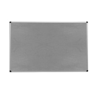 Opslagstavle MARIA, stof, 2000x1200 mm, grå